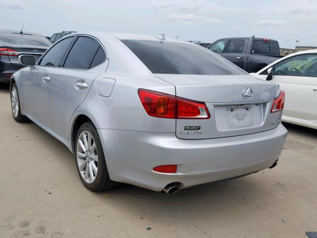 JTHCF5C24A5036198 - 2010 LEXUS IS 250 GRAY photo 3