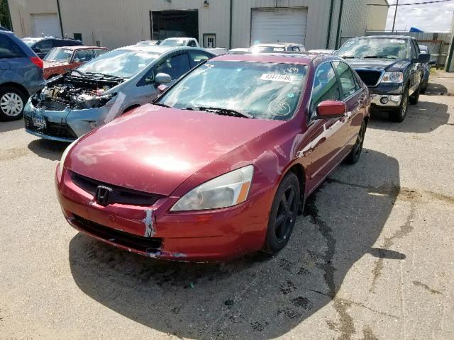 1HGCM56643A023582 - 2003 HONDA ACCORD EX RED photo 2