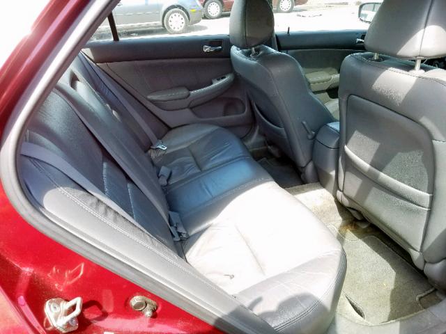 1HGCM56643A023582 - 2003 HONDA ACCORD EX RED photo 6