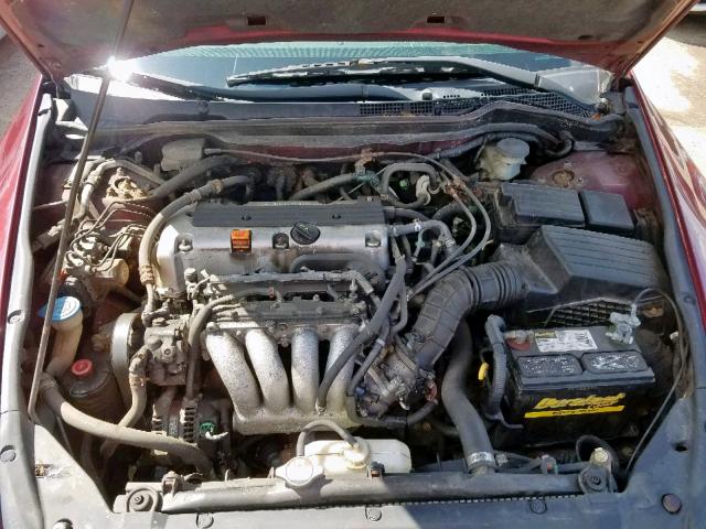 1HGCM56643A023582 - 2003 HONDA ACCORD EX RED photo 7