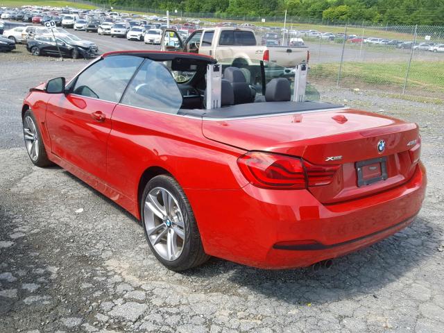 WBA4Z3C55JEC48801 - 2018 BMW 430XI RED photo 3