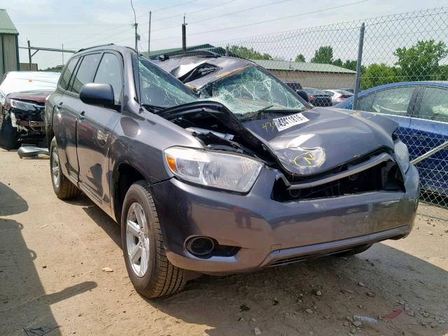 5TDBK3EH0AS003417 - 2010 TOYOTA HIGHLANDER GRAY photo 1