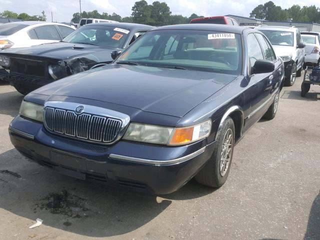 2MEFM74W51X652362 - 2001 MERCURY GRAND MARQ BLUE photo 2