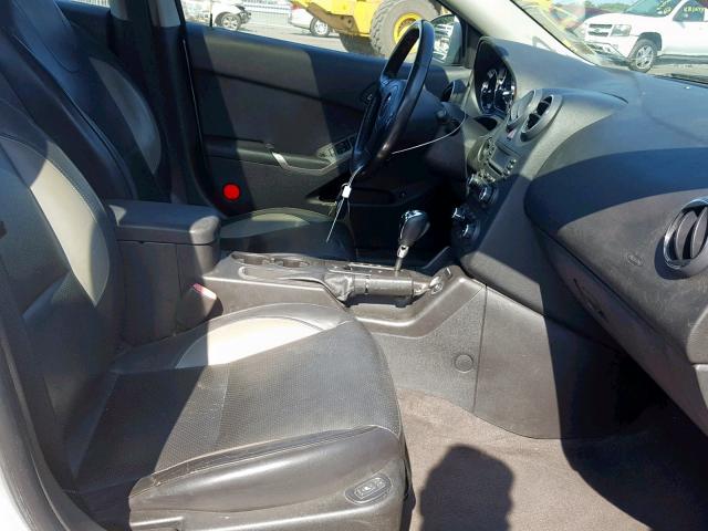 1G2ZM577794144375 - 2009 PONTIAC G6 GXP SILVER photo 5