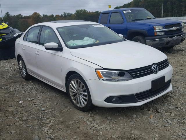 3VWLX7AJ9BM352368 - 2011 VOLKSWAGEN JETTA SEL WHITE photo 1