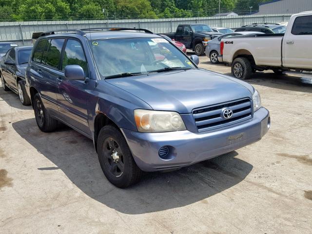 JTEGD21AX40091785 - 2004 TOYOTA HIGHLANDER BLUE photo 1