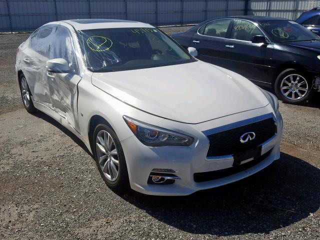 JN1BV7AP5EM685694 - 2014 INFINITI Q50 BASE WHITE photo 1