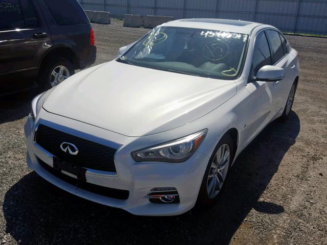 JN1BV7AP5EM685694 - 2014 INFINITI Q50 BASE WHITE photo 2