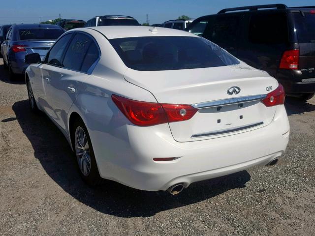 JN1BV7AP5EM685694 - 2014 INFINITI Q50 BASE WHITE photo 3