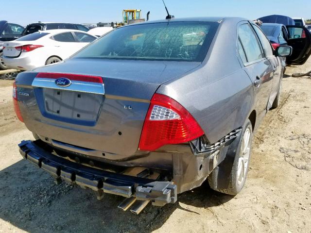 3FAHP0JA9AR183315 - 2010 FORD FUSION SEL SILVER photo 4