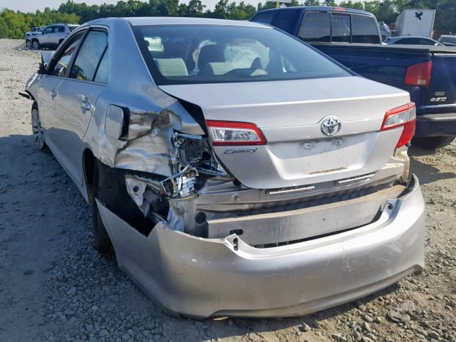 4T4BF1FK7CR157836 - 2012 TOYOTA CAMRY BASE SILVER photo 3