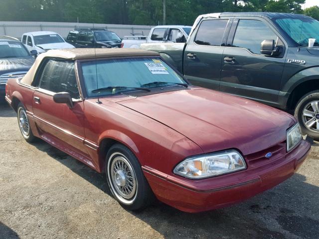 1FACP44M2PF137869 - 1993 FORD MUSTANG LX MAROON photo 1