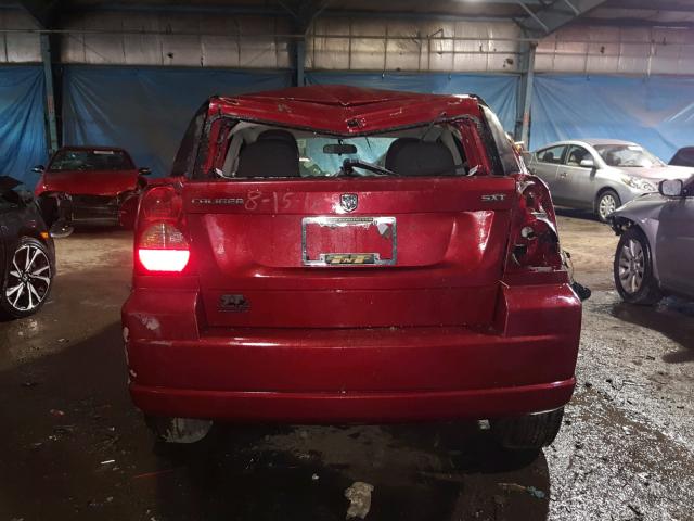 1B3HB48B37D109275 - 2007 DODGE CALIBER SX MAROON photo 9