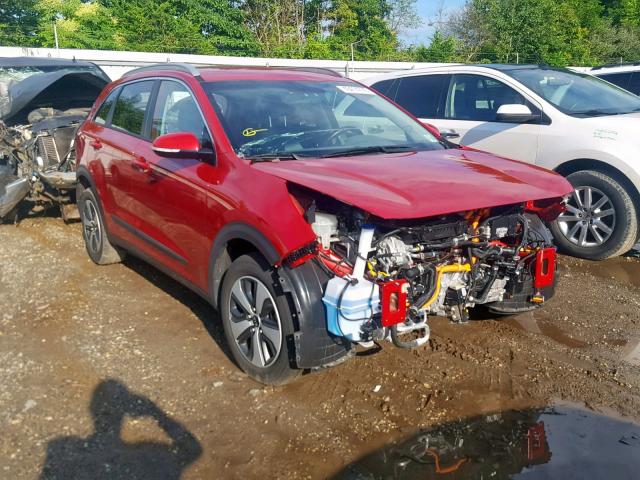 KNDCC3LC9H5070851 - 2017 KIA NIRO EX MAROON photo 1