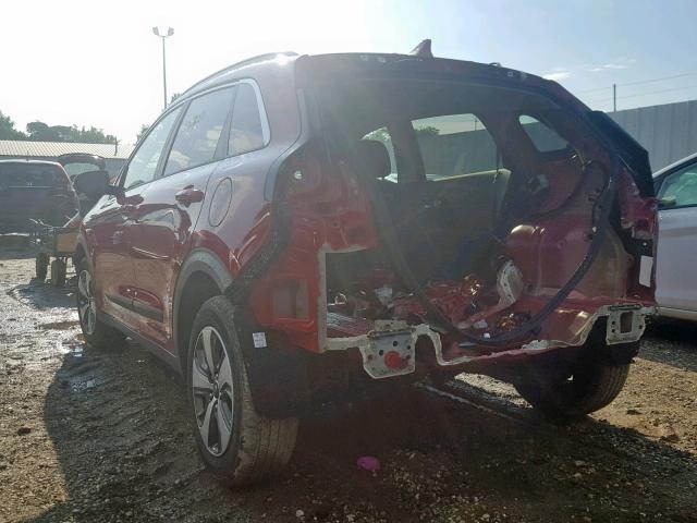 KNDCC3LC9H5070851 - 2017 KIA NIRO EX MAROON photo 3