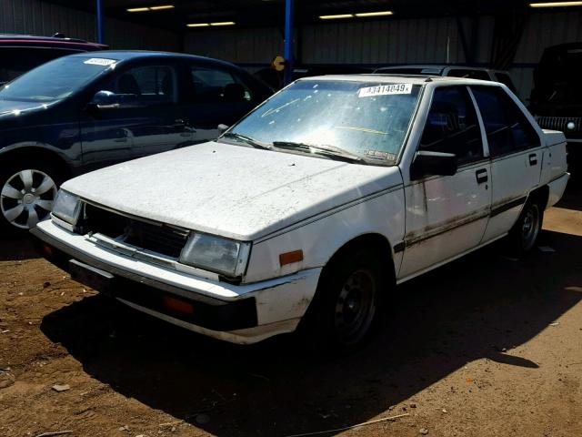 JA3BA36K6HU112711 - 1987 MITSUBISHI MIRAGE L WHITE photo 2