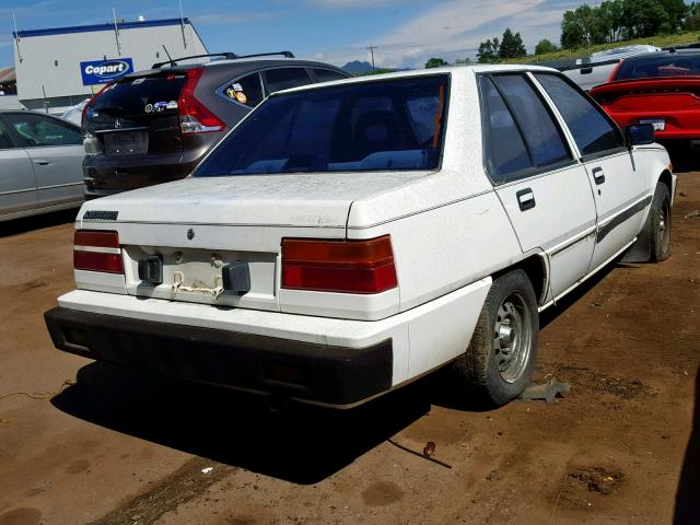 JA3BA36K6HU112711 - 1987 MITSUBISHI MIRAGE L WHITE photo 4