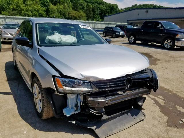 3VW2K7AJ8EM357351 - 2014 VOLKSWAGEN JETTA BASE SILVER photo 1