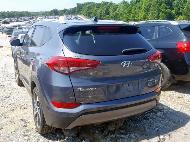 KM8J3CA21GU060686 - 2016 HYUNDAI TUCSON LIM GRAY photo 3