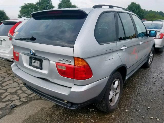 5UXFA53572LV73392 - 2002 BMW X5 3.0I GRAY photo 4