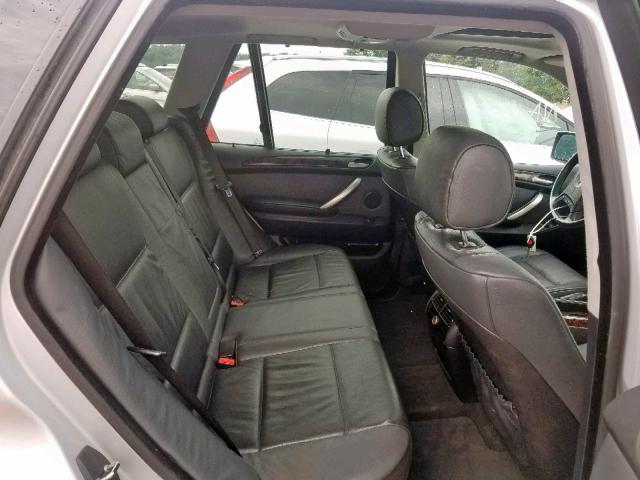 5UXFA53572LV73392 - 2002 BMW X5 3.0I GRAY photo 6