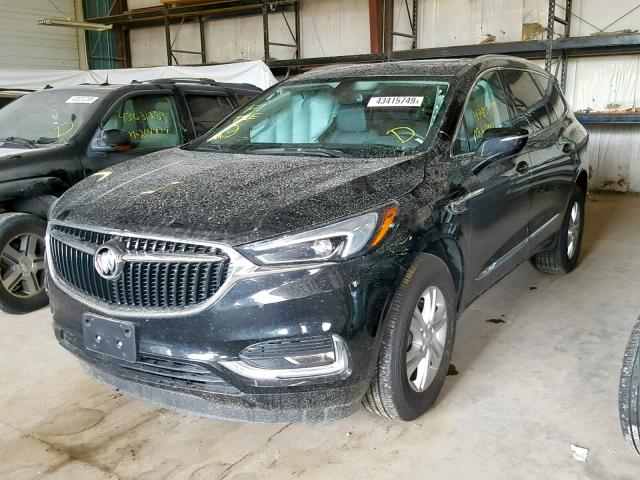 5GAEVAKW0KJ140255 - 2019 BUICK ENCLAVE ES BLACK photo 2