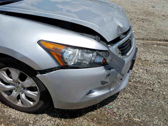 1HGCP3F82AA013580 - 2010 HONDA ACCORD EXL SILVER photo 9