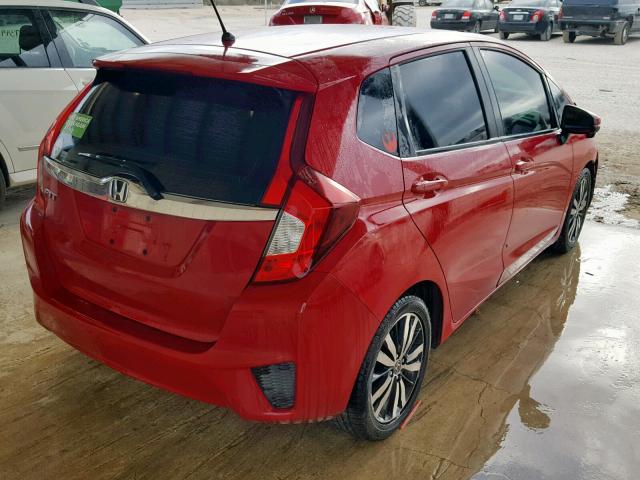 3HGGK5H82FM765511 - 2015 HONDA FIT EX RED photo 4