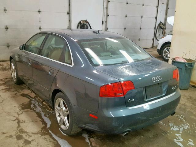 WAUDF78E56A244123 - 2006 AUDI A4 2.0T QU GRAY photo 3