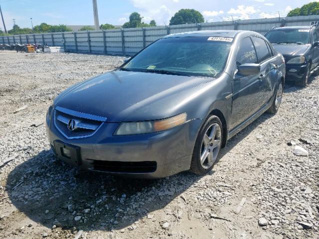 19UUA66235A011829 - 2005 ACURA TL GRAY photo 2