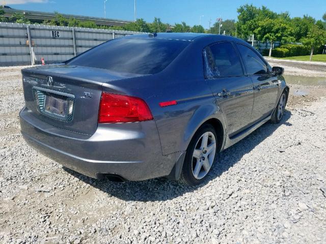 19UUA66235A011829 - 2005 ACURA TL GRAY photo 4