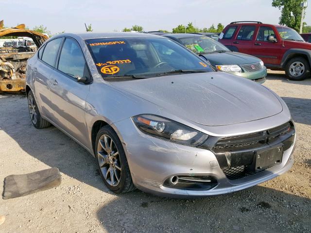 1C3CDFBB1ED707373 - 2014 DODGE DART SXT GRAY photo 1