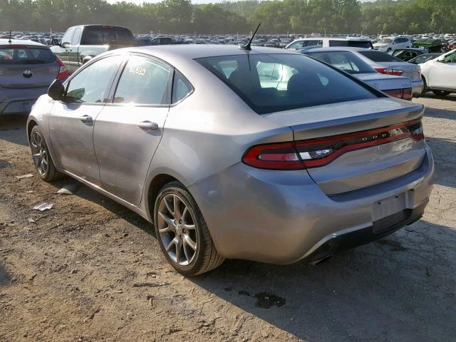 1C3CDFBB1ED707373 - 2014 DODGE DART SXT GRAY photo 3