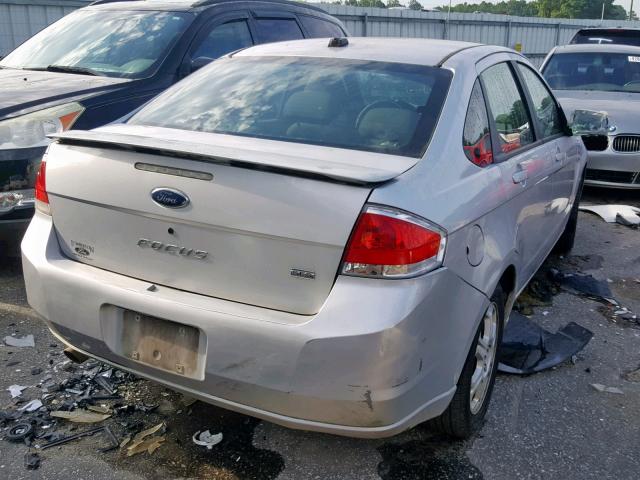 1FAHP36N59W191773 - 2009 FORD FOCUS SES SILVER photo 4