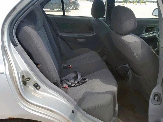 KMHCG45C24U519211 - 2004 HYUNDAI ACCENT GL SILVER photo 6