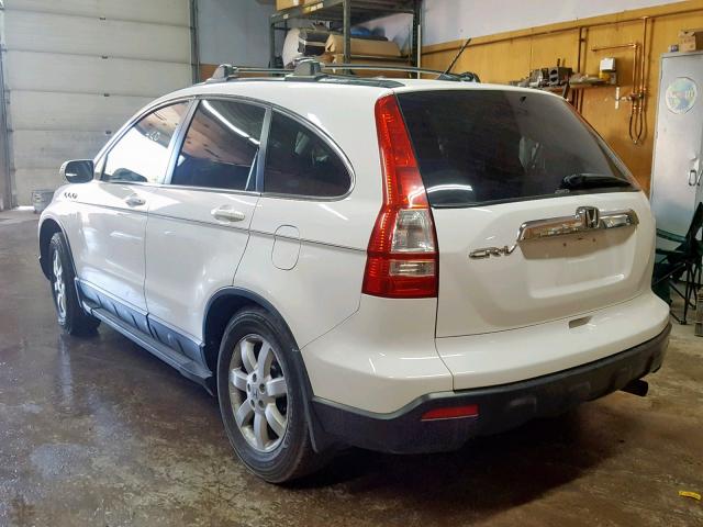 5J6RE48748L026994 - 2008 HONDA CR-V EXL WHITE photo 3