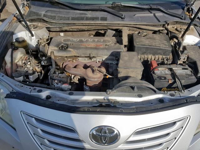 4T1BE46K07U166608 - 2007 TOYOTA CAMRY NEW SILVER photo 7