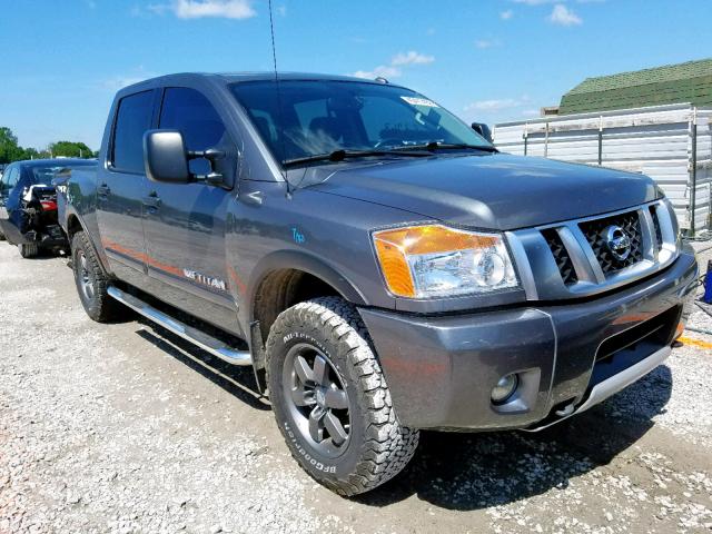 1N6BA0EC9FN508615 - 2015 NISSAN TITAN S GRAY photo 1