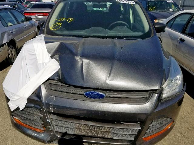 1FMCU0F72FUB63574 - 2015 FORD ESCAPE S GRAY photo 7