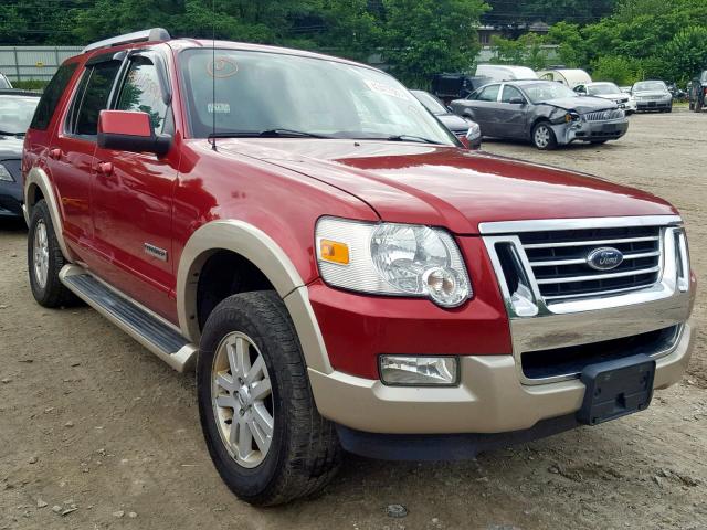 1FMEU74E17UA83736 - 2007 FORD EXPLORER E RED photo 1