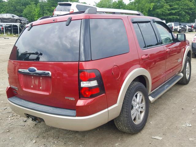 1FMEU74E17UA83736 - 2007 FORD EXPLORER E RED photo 4