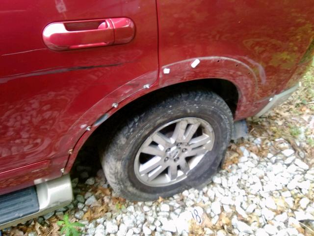 1FMEU74E17UA83736 - 2007 FORD EXPLORER E RED photo 9