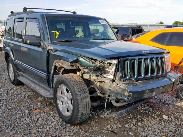 1J8HH48N96C106997 - 2006 JEEP COMMANDER მწვანე ფოტო 1