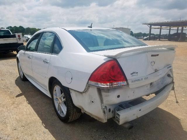 2G1WC5E32C1190788 - 2012 CHEVROLET IMPALA LTZ WHITE photo 3