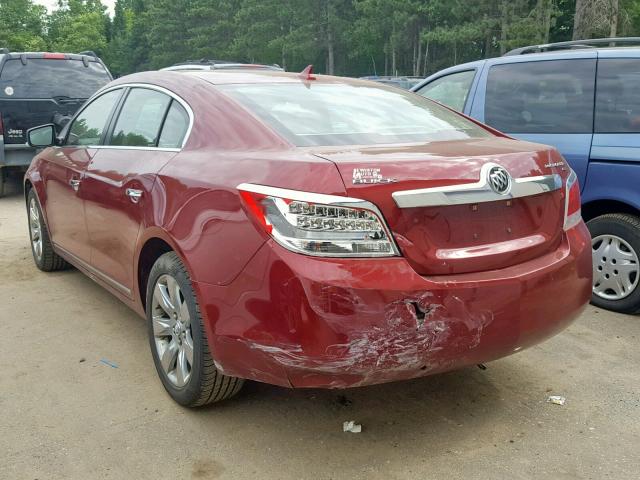 1G4GC5EG7AF186638 - 2010 BUICK LACROSSE C RED photo 3