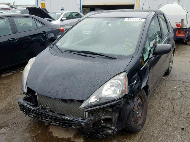 JHMGE8H27AS023851 - 2010 HONDA FIT BLACK photo 2