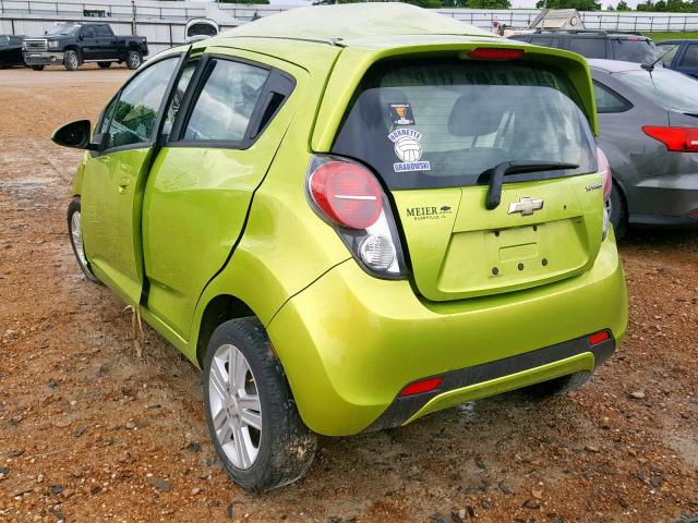 KL8CD6S91DC618392 - 2013 CHEVROLET SPARK 1LT GREEN photo 3