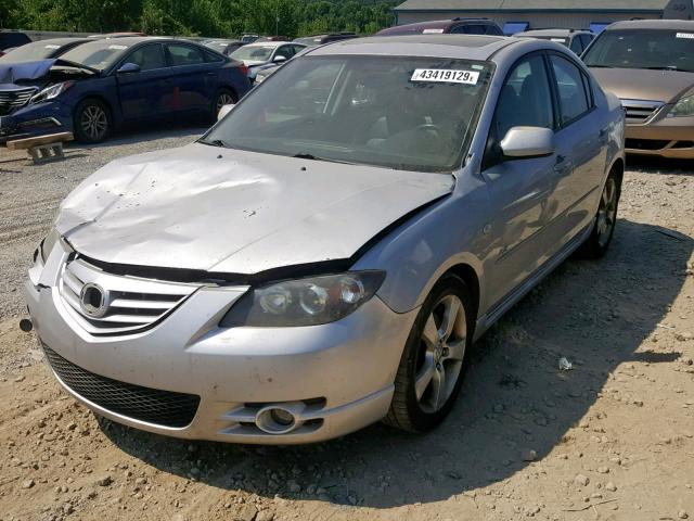 JM1BK323841185314 - 2004 MAZDA 3 S SILVER photo 2