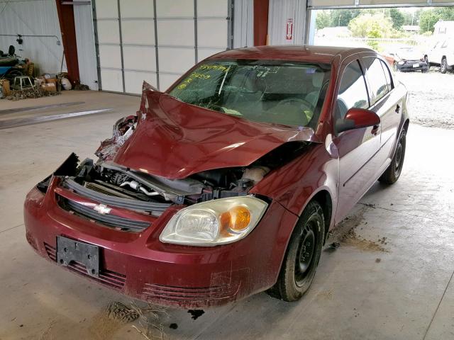 1G1AL58F687142611 - 2008 CHEVROLET COBALT LT BURGUNDY photo 2