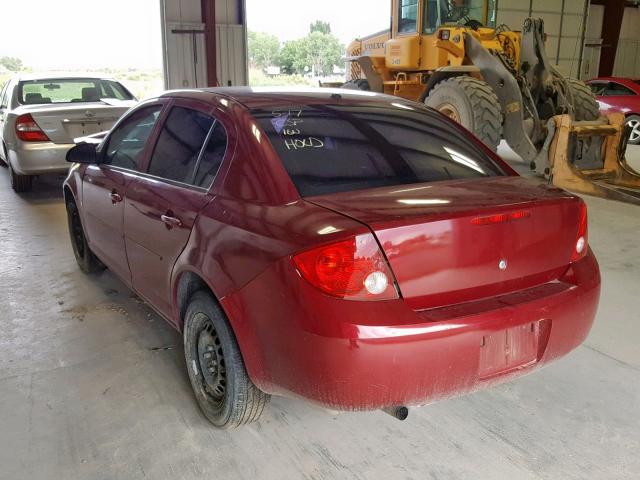 1G1AL58F687142611 - 2008 CHEVROLET COBALT LT BURGUNDY photo 3